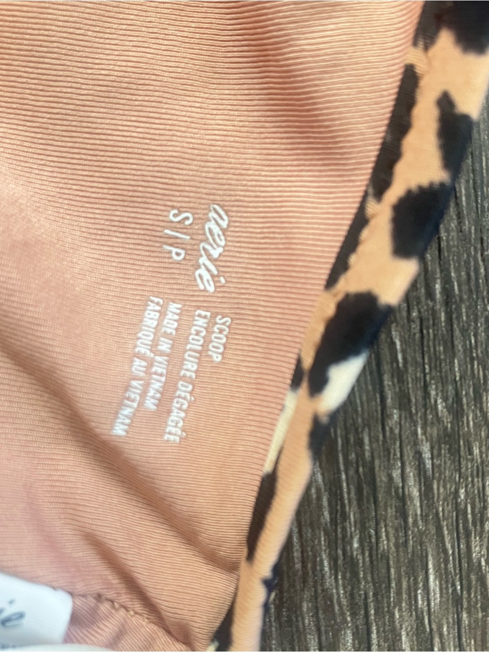 aerie Leopard-Print Scoop Swim Top - Picture 3 of 3